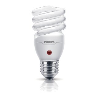 Philips ESL Energiesparlampe Tornado Automatic Spirale 15W = 70W E27 warmweiß 2700K Lichtsensor