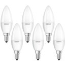 6 x Osram LED Leuchtmittel Classic Kerze 5W = 40W E14 opal matt 840 neutralweiß 4000K