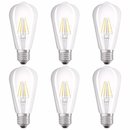 6 x Osram LED Filament Edison Leuchtmittel 4W = 40W E27...