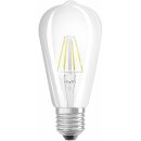 6 x Osram LED Filament Edison Leuchtmittel 4W = 40W E27 klar warmweiß 2700K