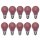 10 x Glühbirne 25W E27 ROT Glühlampe 25 Watt Glühbirnen Glühlampen bunt