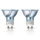 2 x Philips Halogen Reflektor 35W GU10 240V Halogenlampe 35 Watt warmweiß dimmbar flood 40°