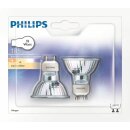 2 x Philips Halogen Reflektor 35W GU10 240V Halogenlampe 35 Watt warmweiß dimmbar flood 40°