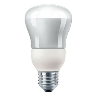 Philips ESL Energiesparlampe Reflektor Downlighter R60 8W = 40W E27 matt warmweiß flood 120°