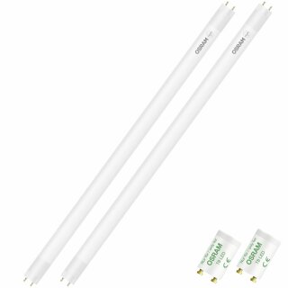 2 x Osram LED Leuchtmittel Röhre SubstiTUBE Base T8 7,6W = 18W G13 60cm 840 4000K Neutralweiß 230V KVG/VVG