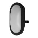 Osram LED Außenwandleuchte Bulkhead 11W 840lm Oval Kellerleuchte neutralweiß 4000K Schwarz