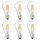 6 x Osram LED Filament Leuchtmittel Retrofit Birnenform 8W = 75W E27 klar kaltweiß 4000K
