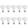 10 x LED Leuchtmittel Reflektor R80 8W = 60W E27 matt warmweiß 2700K flood 120°