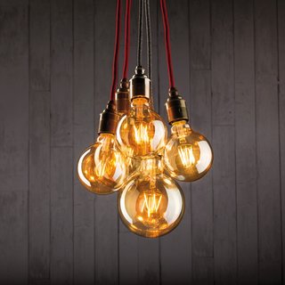 Paulmann LED Filament Globe G125 4W = 25W E27 Gold gelüstert extra warmweiß 1700K Goldlicht