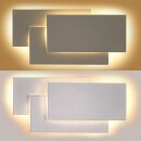 LED Design Innen-Wandleuchte weiß Rechtecke 12W 1560 Lumen warmweiß 3000K IP20