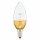Müller-Licht LED Leuchtmittel Kerze 4,5W = 30W E14 klar goldener Sockel warmweiß 2700K