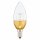 Müller-Licht LED Leuchtmittel Kerze 4,5W = 30W E14 klar goldener Sockel warmweiß 2700K