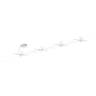 Paulmann AirLED Set Drum Seil-Komplettsystem Weiß Metall 4 x 3W LED