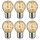 6 x Paulmann LED Filament Tropfen 2,5W fast 25W E27 Krokoeis Gold extra warmweiß 2500K