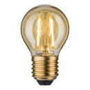 6 x Paulmann LED Filament Tropfen 2,5W = 25W E27 Gold gelüstert extra warmweiß 2500K