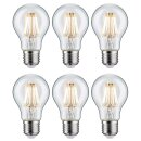6 x Paulmann LED Filament Retro AGL Birnenform 7,5W = 60W...
