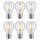 6 x Paulmann LED Filament Retro AGL Birnenform 7,5W = 60W E27 klar warmweiß 2700K