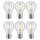 6 x Paulmann LED Filament Retro AGL Birnenform 7,5W = 60W E27 klar warmweiß 2700K