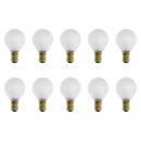 10 x Tropfen Glühbirne 40W B15d MATT Glühlampe Kugel Glühbirnen Glühlampen