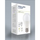 Müller-Licht LED Leuchtmittel Birnenform A60 10W = 60W E27 matt 810lm warmweiß 2700K 200° V2