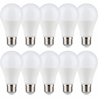 10 x Müller Licht LED Leuchtmittel Birnenform A60 9W = 60W E27 matt warmweiß 2700K 200° V2