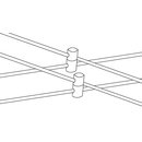 Paulmann Seil Zubehör Wire System Kreuzverbinder 1 Paar Chrom matt Metall