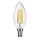 10 x LED Filament Leuchtmittel Kerze gedreht 4W = 40W E14 klar warmweiß 2700K
