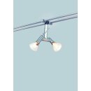 Paulmann Schienensystem Rail System Sinus Ginger 140 Chrom matt 3 x (2x20W) + 2 x 10W GU4 G4 Halogen