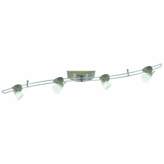 Paulmann Rail Set RailSystem Hip Verbier 150 Altmessing Opal 4 x 35W GU4 230V Halogen