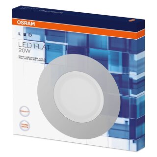 Osram LED Flat Deckenleuchte 20W Ø38cm warmweiß extra flach ohne Verpackung