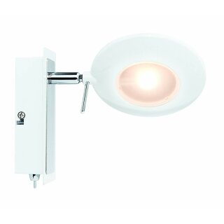 Paulmann LED Wandleuchte Spotlights Orb Weiß/Chrom 1 x 3W 230V warmweiß 2700K mit Schalter
