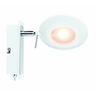 Paulmann LED Wandleuchte Spotlights Orb Weiß/Chrom 1 x 3W 230V warmweiß 2700K mit Schalter