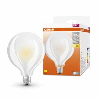Osram LED Filament Leuchtmittel Globe G95 11W = 100W E27 matt warmweiß 2700K