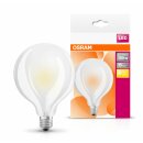 Osram LED Filament Leuchtmittel Globe G95 11W = 100W E27 matt warmweiß 2700K