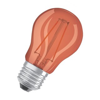Osram LED Filament Leuchtmittel Tropfen bunt 1,6W = 15W E27 Orange