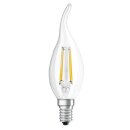 Osram LED Filament Leuchtmittel Windstoß Kerze 4,5W = 40W E14 klar warmweiß 2700K DIMMBAR