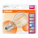Osram LED Filament Leuchtmittel Birnenform A60 6W = 60W E27 klar 840 neutralweiß 4000K