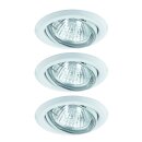 3 x Einbauleuchten Einbaustrahler Set schwenkbar...