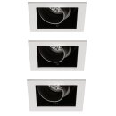 3 x Einbauleuchten Einbaustrahler Set schwenkbar Premium...
