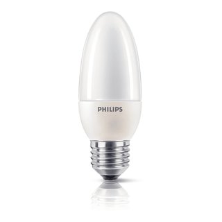 Philips ESL Energiesparlampe Kerze B42 8W = 40W E27 matt 827 warmweiß 2700K Softone