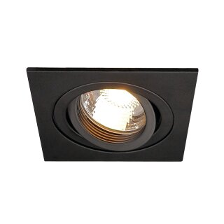 SLV New Tria MR16 Downlight Einbaustrahler für LED & Halogen GX5,3 GU5,3 max. 50W schwarz