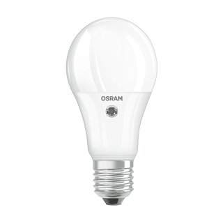 Osram LED Leuchtmittel Birnenform Daylight Sensor automatisches Licht 10W = 75W E27 matt warmweiß 2700K
