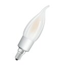 Osram LED Filament Leuchtmittel Windstoß Kerze 4,5W = 40W E14 matt warmweiß 2700K DIMMBAR