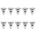 10 x Halogenlampe Reflektor 35W GU10 Alu 230V warmweiß dimmbar flood 35°
