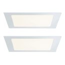 2 x LED Einbauleuchten Einbaupanel Set Premium Line Weiß 2 x 8,5W warmweiß 2700K