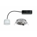 Paulmann LED Einbauleuchte Einbaustrahler Set Premium Line schwenkbar Eisen gebürstet IP23 6,8W LED Modul Coin 230V