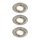 3 x LED Einbauleuchten Einbaustrahler Set Quality Line schwenkbar Eisen gebürstet 3 x 3,5W GU10 230V LED