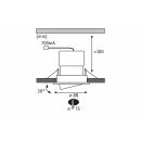 3 x Paulmann LED Einbauleuchten Einbaustrahler Set Premium Line schwenkbar Weiß 3 x 10W 230V LED DIMMBAR