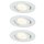 3 x Paulmann LED Einbauleuchten Einbaustrahler Set Premium Line schwenkbar Weiß 3 x 10W 230V LED DIMMBAR