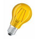 Osram LED Filament Leuchtmittel Decor farbig A60 2W = 15W E27 Gelb transparent